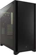 Black Tempered Glass Mid-Tower ATX PC Case J958