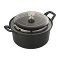 Cast Iron 2.75-qt Round with Glass Lid - Matte Black K11850