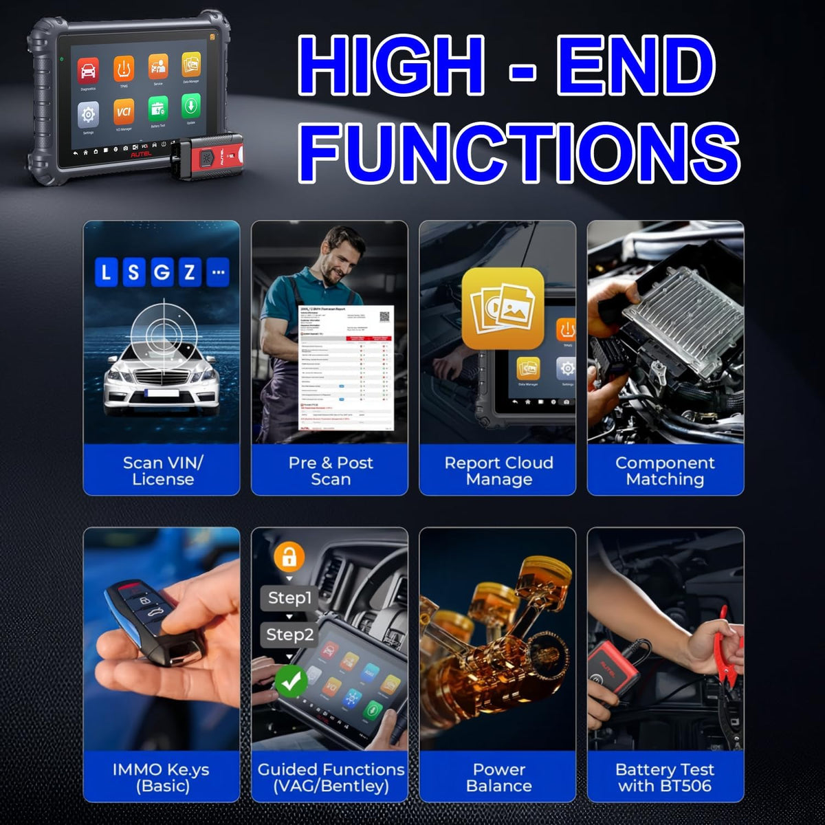 All System Diagnostic Scanner with TPMS Programming B580