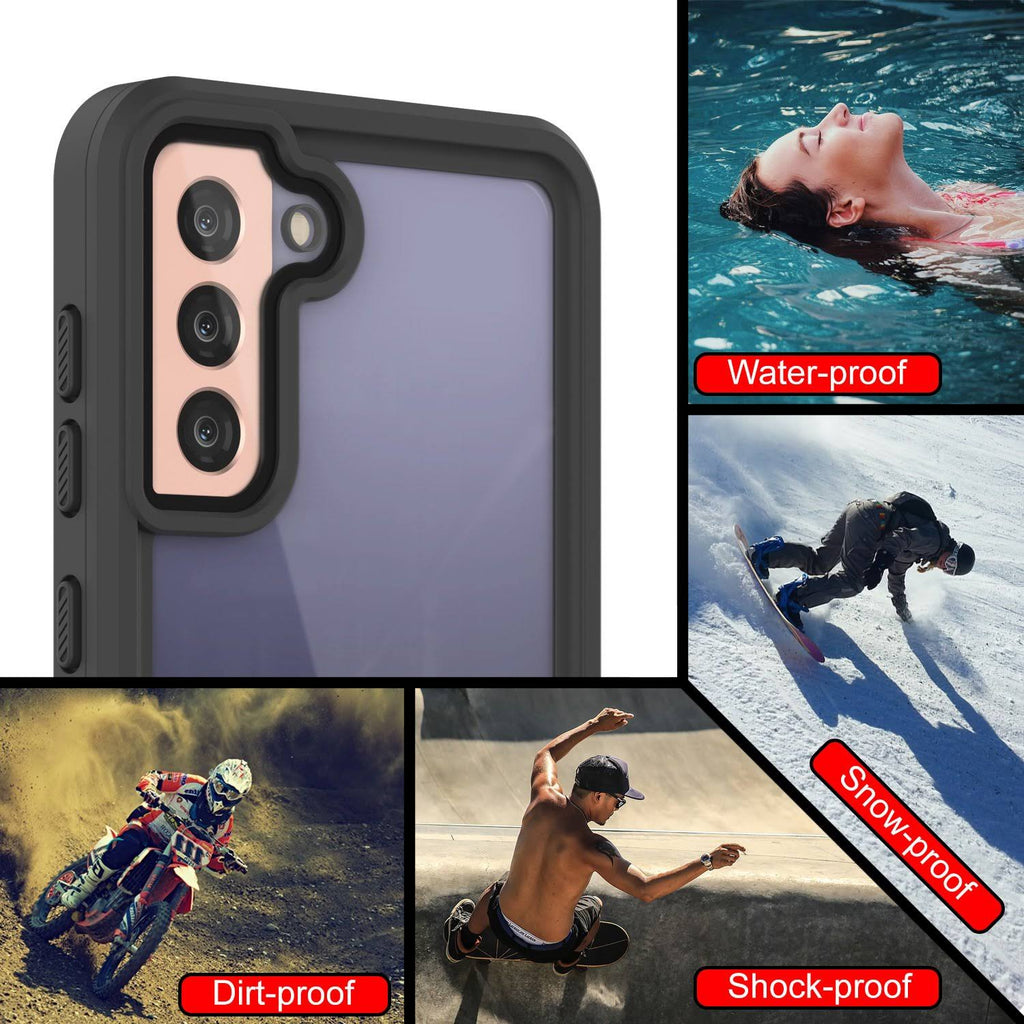 Galaxy S21+ Plus Water Shock Snowproof Slim Screen Protector Case Pink N284