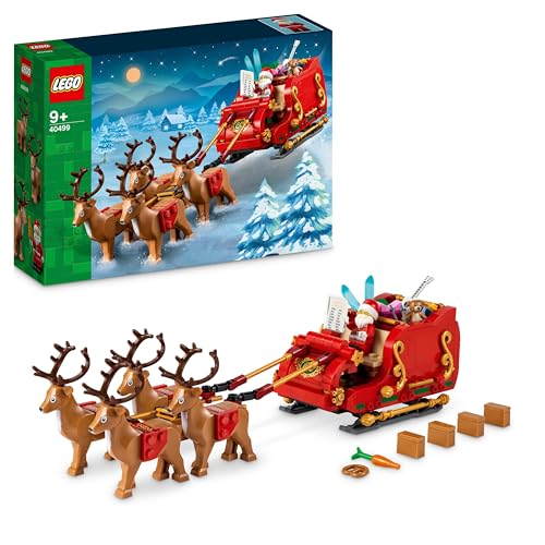 LEGO Santa's Sleigh Building Toy Set with Santa Claus Figurine & Reindeer S817