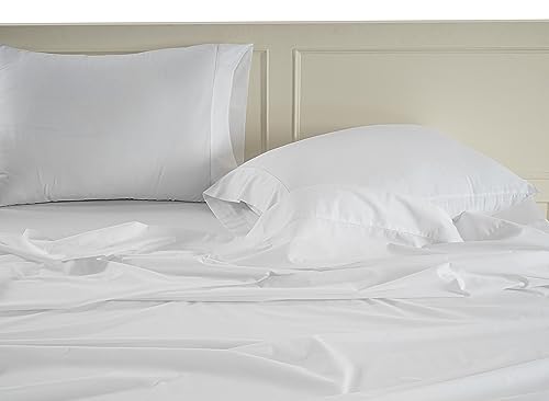 100% Organic Cotton Queen Size White Sheets 8 Pc K332
