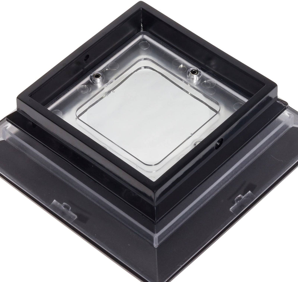 4 x 4 Solar LED Fence Post Cap Light 12 Pack Black Z8178
