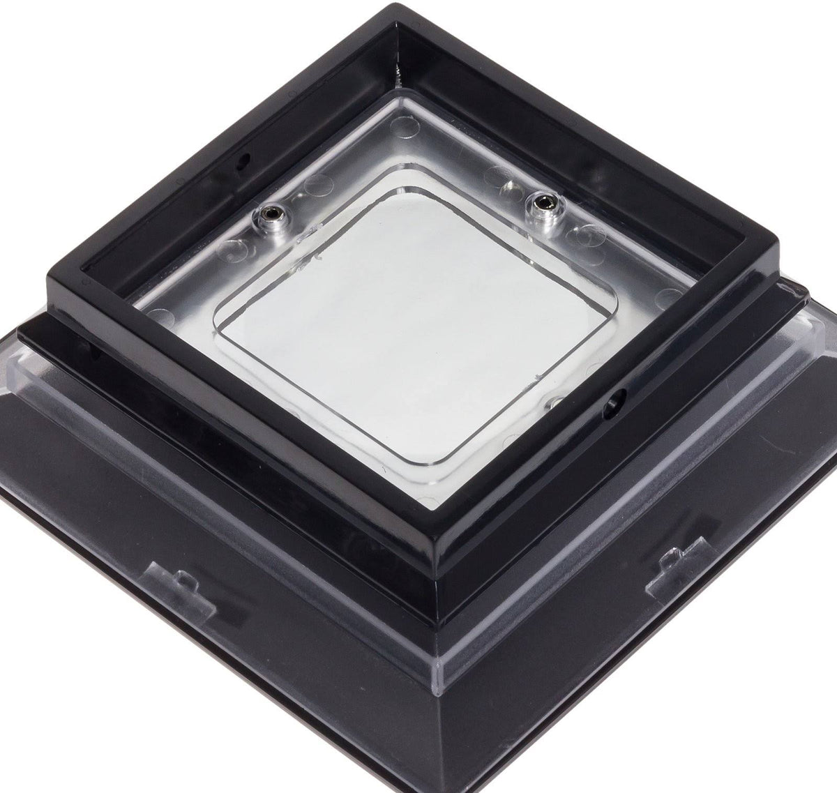4 x 4 Solar LED Fence Post Cap Light 12 Pack Black Z8178