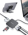 USB C Hub with 4K HDMI, SD Card Reader, USB 3.0 & 60W PD, Black R88456