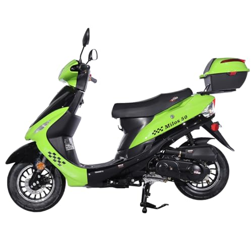 Black 50 Moped with 10" Aluminum Wheels H1871