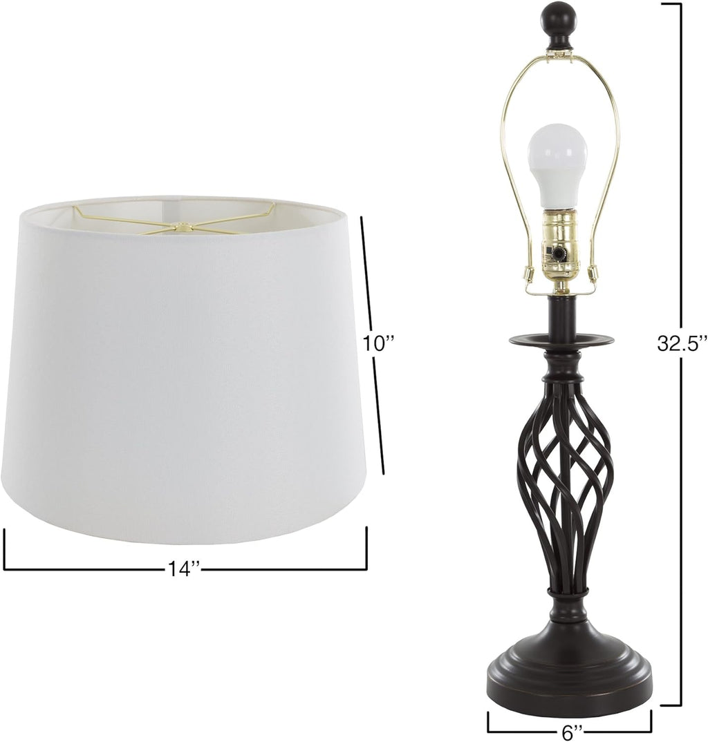Table Lamps and Floor Lamp Set of 3 A5260