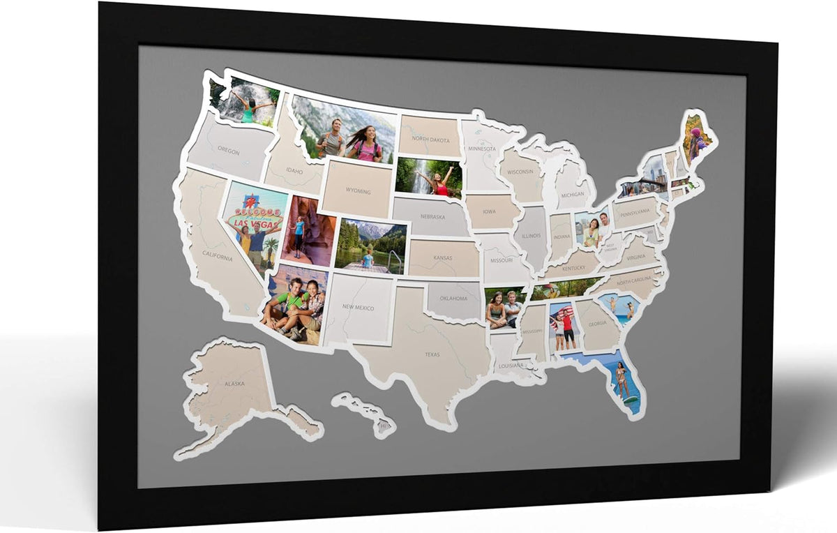 50 States USA Photo Map U130
