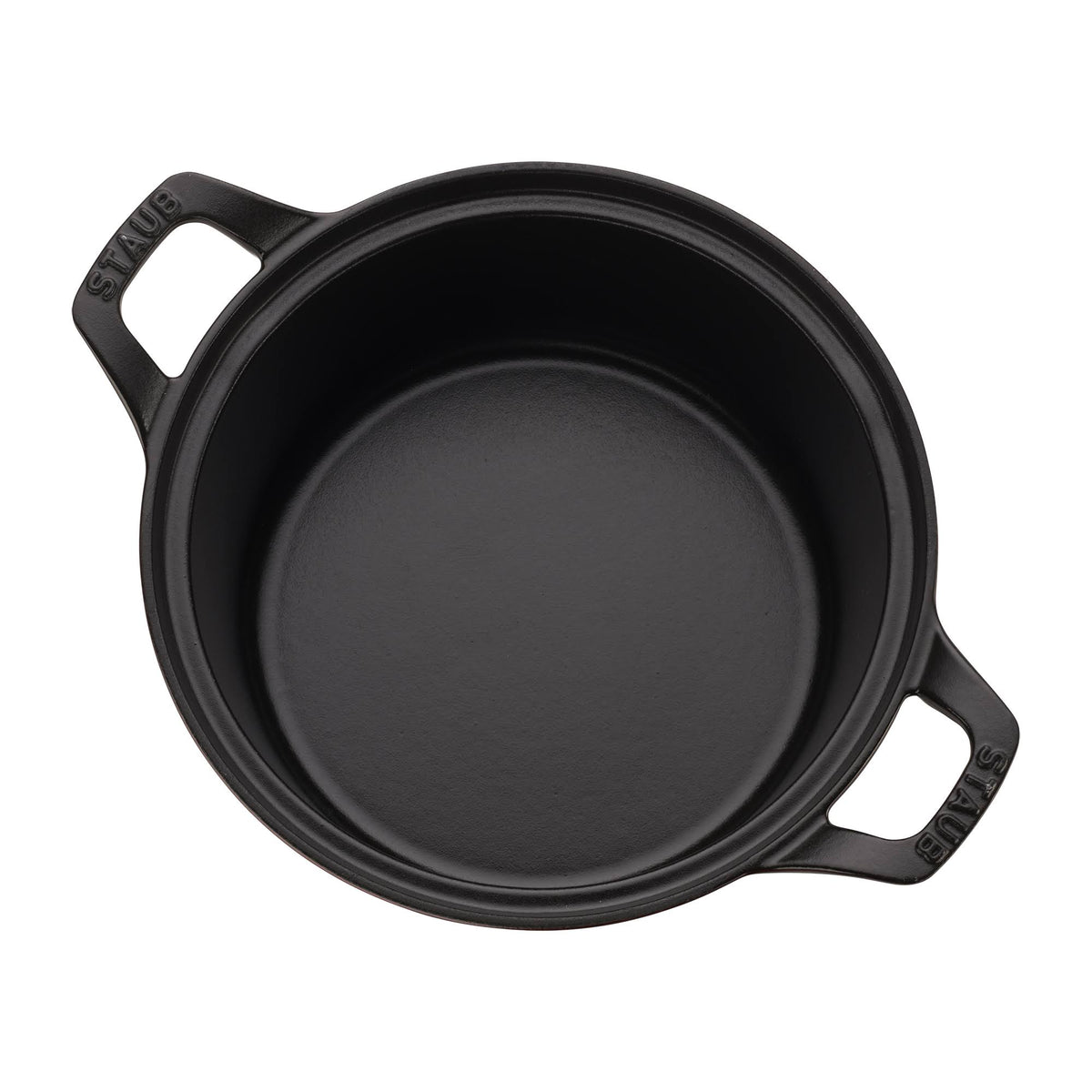 Cast Iron 2.75-qt Round with Glass Lid - Matte Black K11850