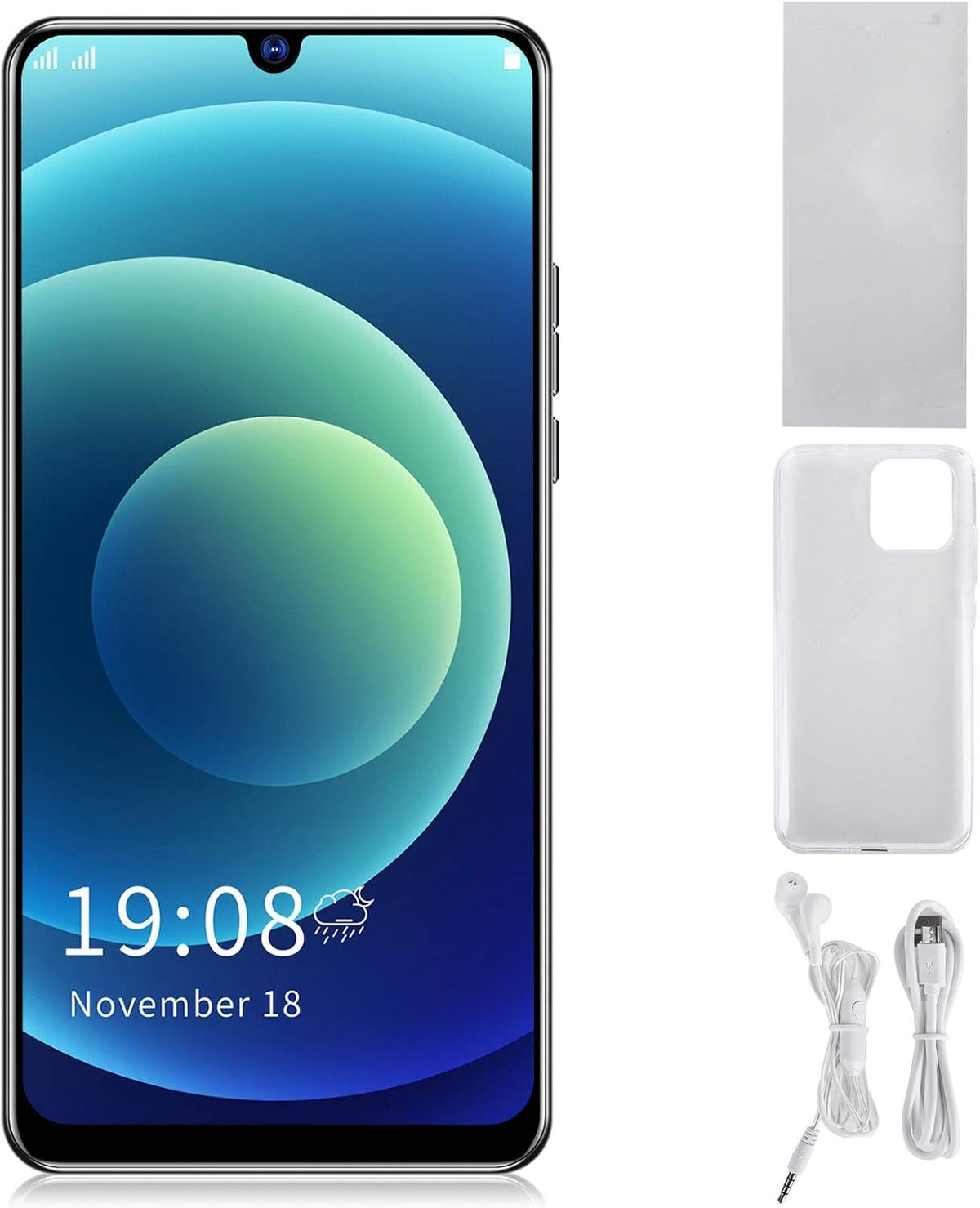Unlocked Android Smartphone 6.26Inch 1+8GB Dual Card Black M20231