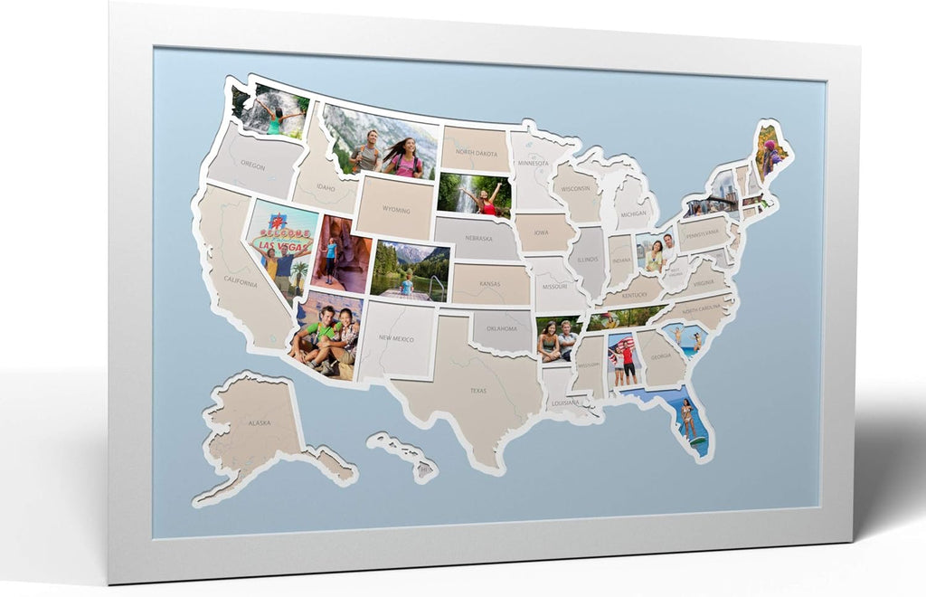50 States USA Photo Map U130