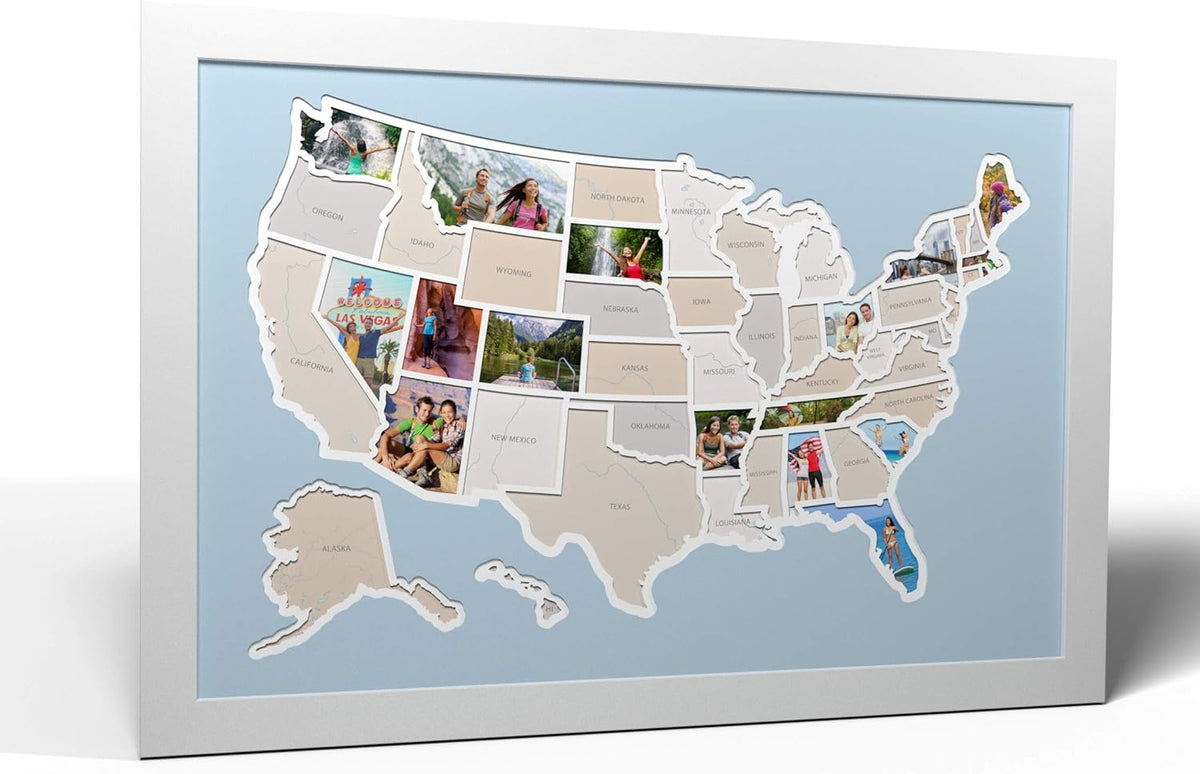 50 States USA Photo Map U130