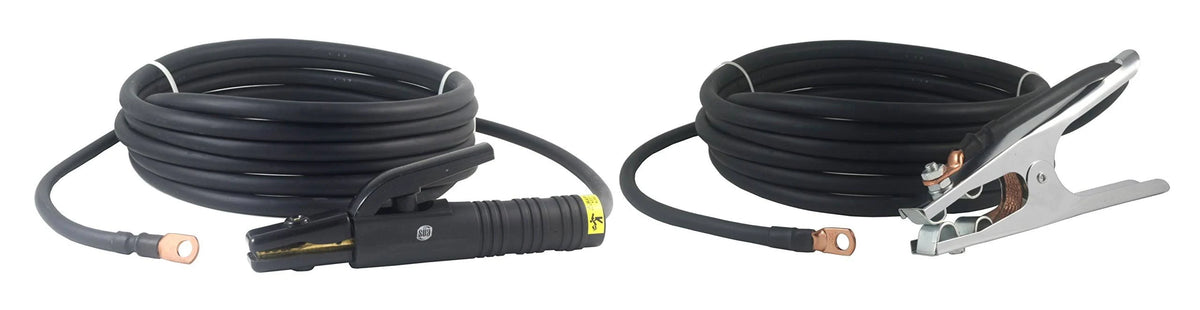 200 Amp Welding Leads Assembly Set #2 AWG Cable 15 Feet A64890