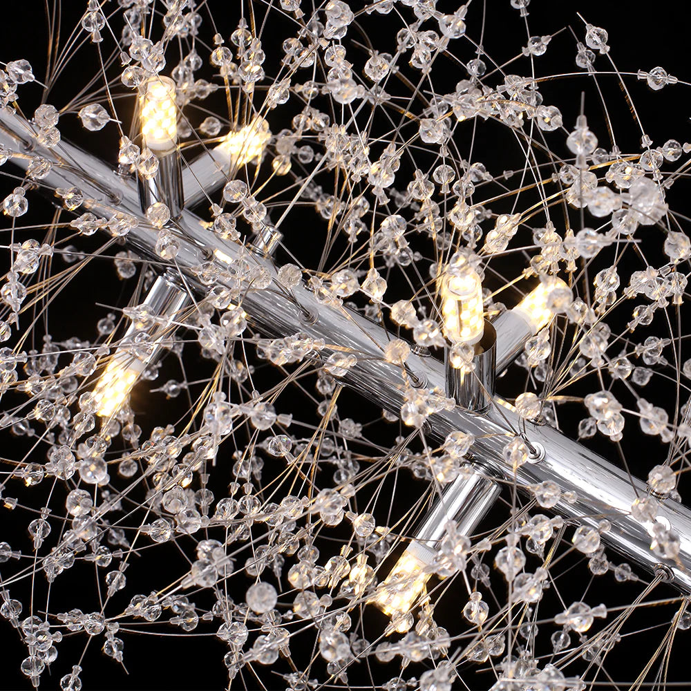 12-Light Dimmable Contemporary Sputnik Chandelier O8860
