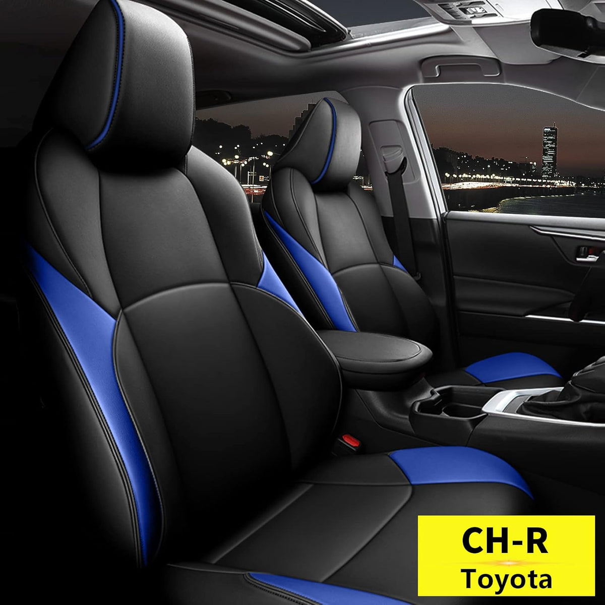 Faux Leather Car Seat Covers Full Set M6190