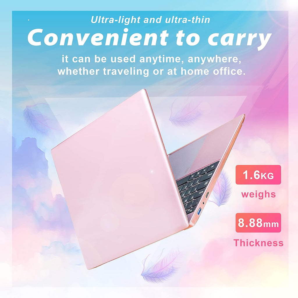 15.6 Inch FHD Luminous Keyboard Laptop 12G RAM 256GB SSD Rose Gold W3451