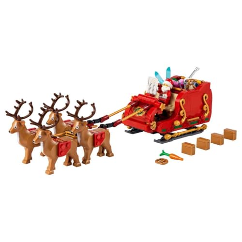 LEGO Santa's Sleigh Building Toy Set with Santa Claus Figurine & Reindeer S817