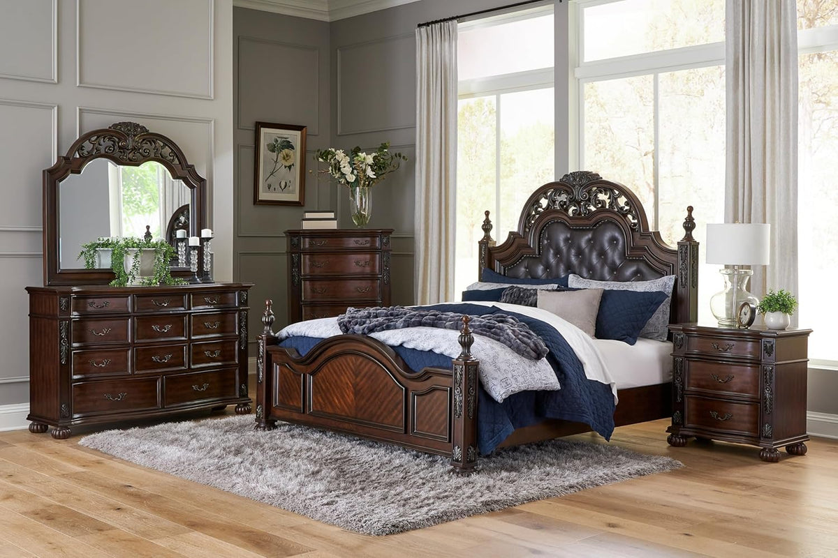 Cherry Finish 5 Drawer Chest N549195