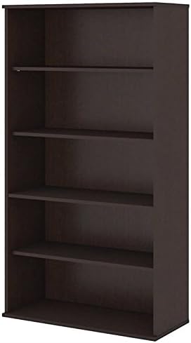 5 Shelf Bookcase in Mocha Cherry Y62058