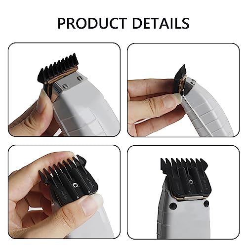 4 Pack Clipper Guards, 1/16", 1/8", 1/4", 3/8", Black E7831