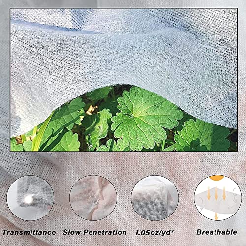 10x50ft 1.05 Oz/yd² Plant Frost Blanket H659465