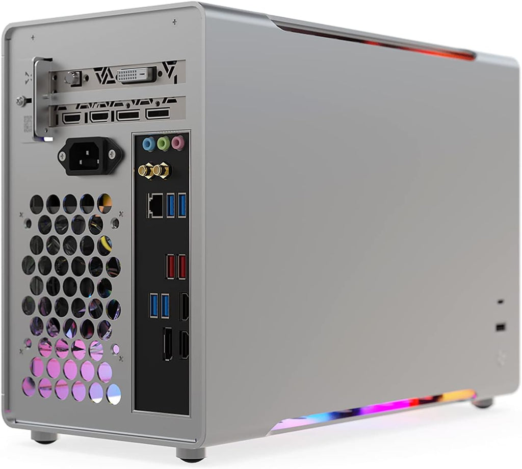 Mini ITX Aluminum Computer Case with Tempered Glass T612