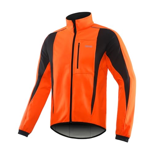 Winter Warm UP Thermal Softshell Cycling Jacket Windproof Waterproof Y8836
