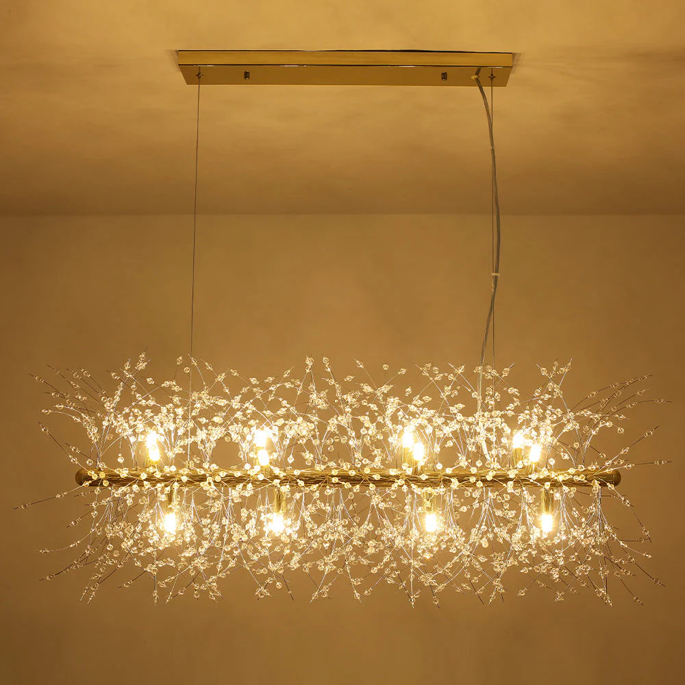 12-Light Dimmable Contemporary Sputnik Chandelier O8860