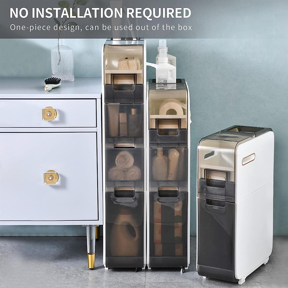 Floor-standing Bathroom Storage Cabinets S6456