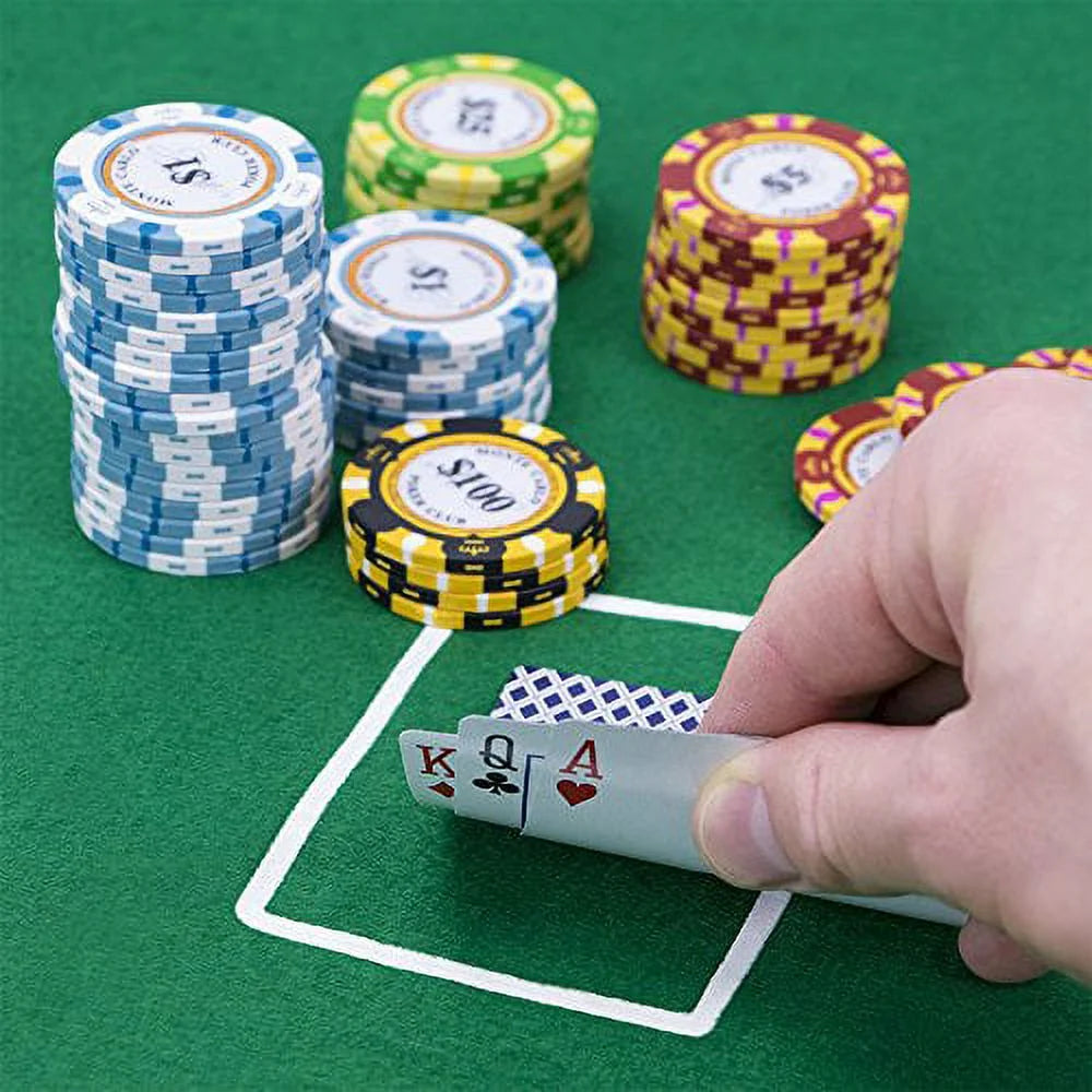 500ct. 14g Poker Chip Set in Aluminum Metal Carry Case E832101