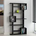 White Geometric Bookcase X8082