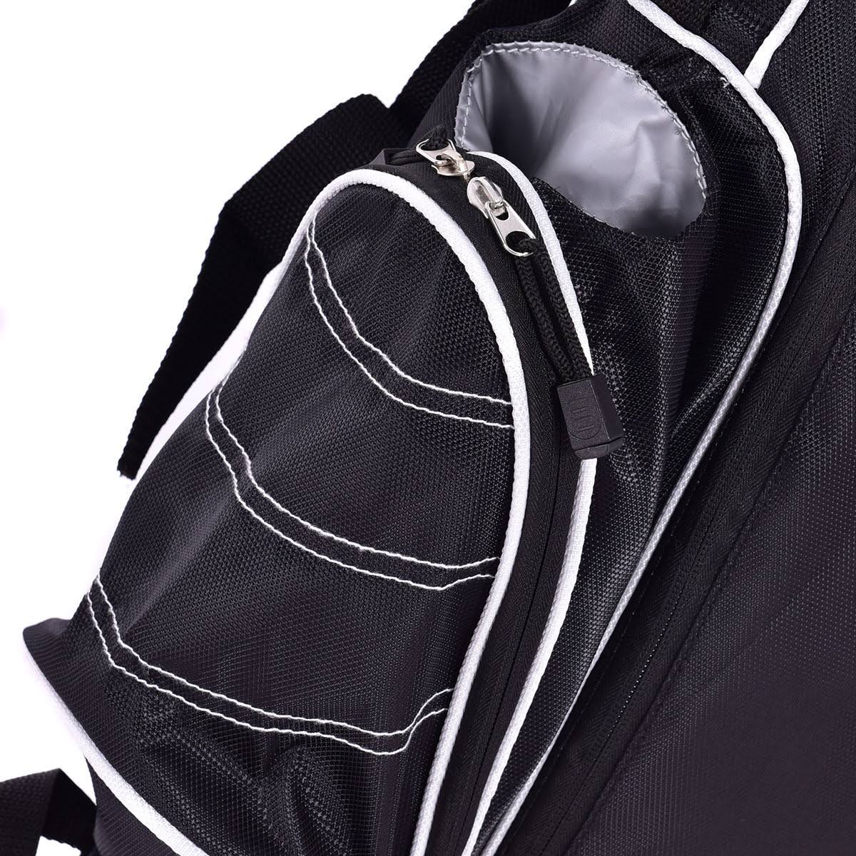 Black Golf Stand Cart Bag with 4 Way Divider T6317