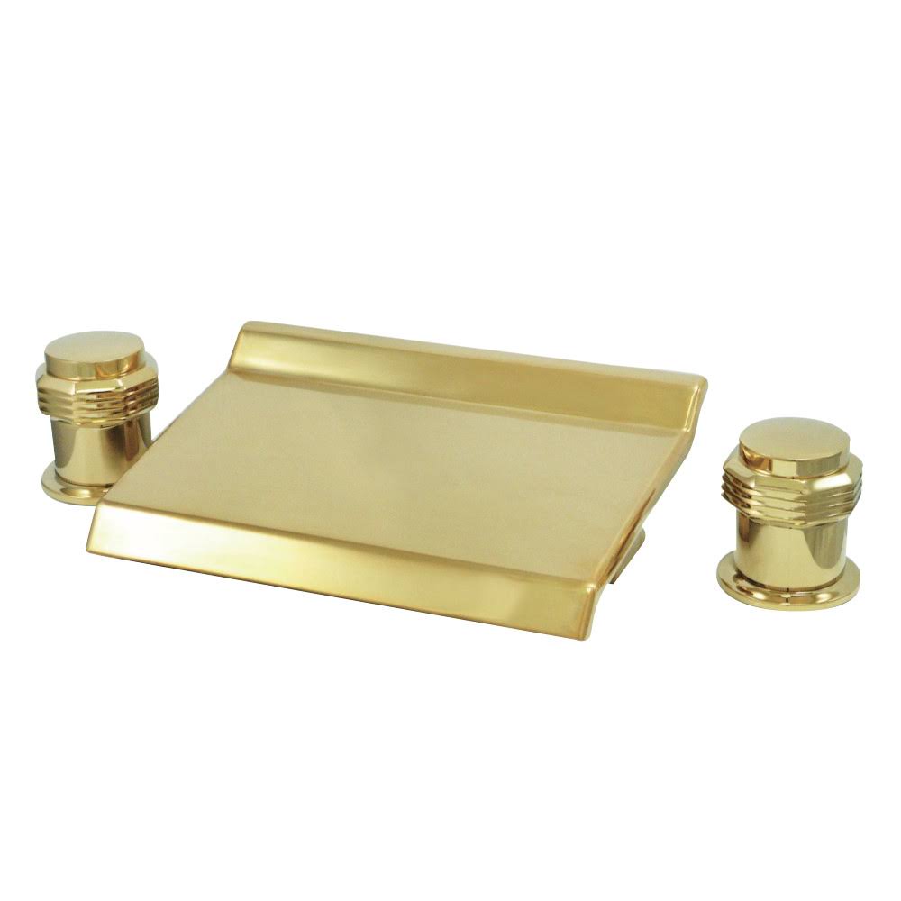 Polished Brass Waterfall Roman Tub Filler J3206