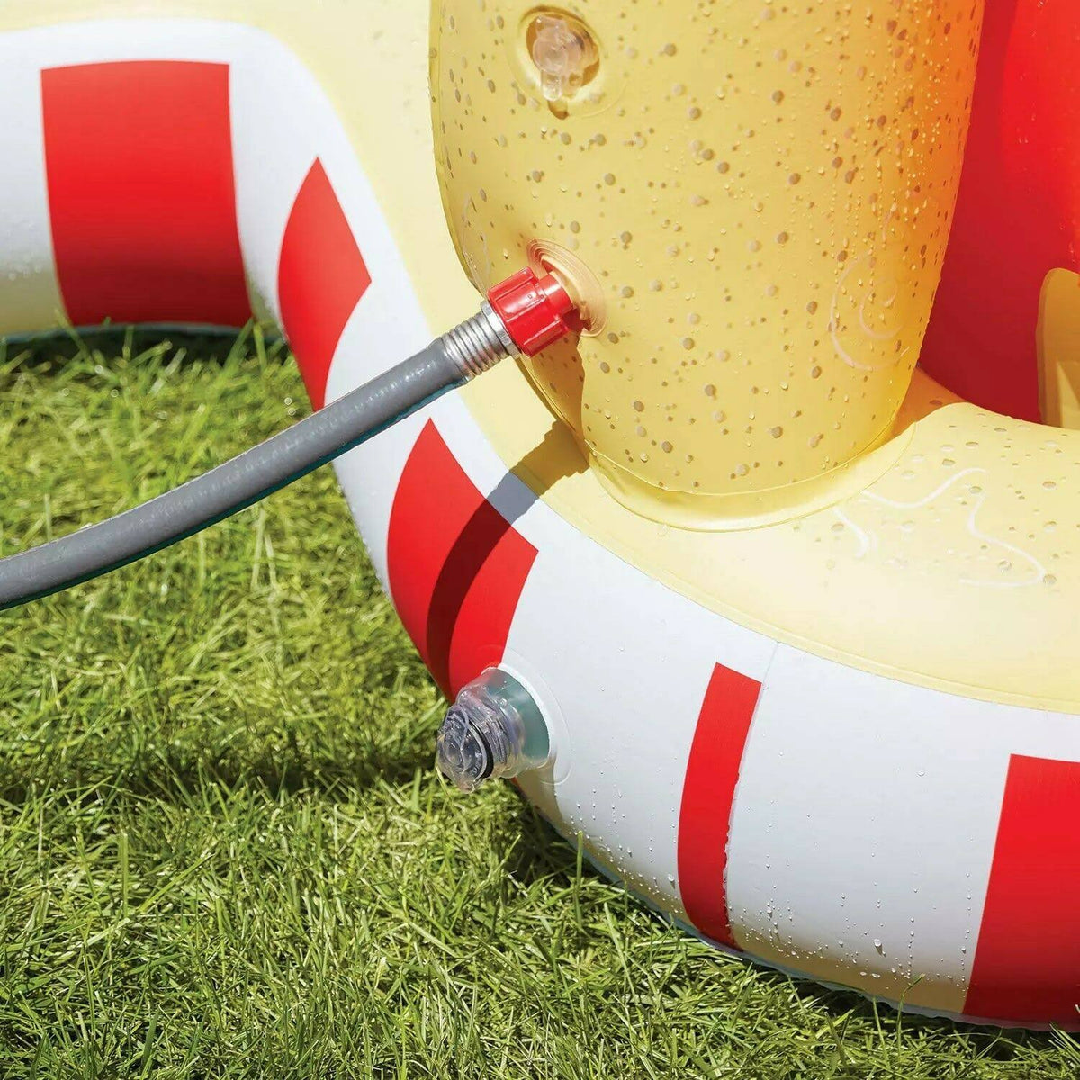 Inflatable Pool with Sprinkler Arch Over 5 ft Tall Y362