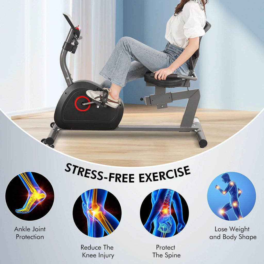 Recumbent Exercise Bike 8 Levels Quiet V588898