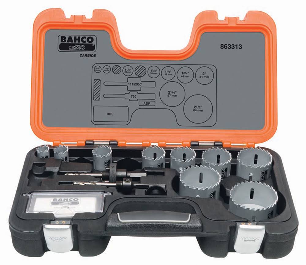 13 Piece Carbide Tip Holesaw Set O2666