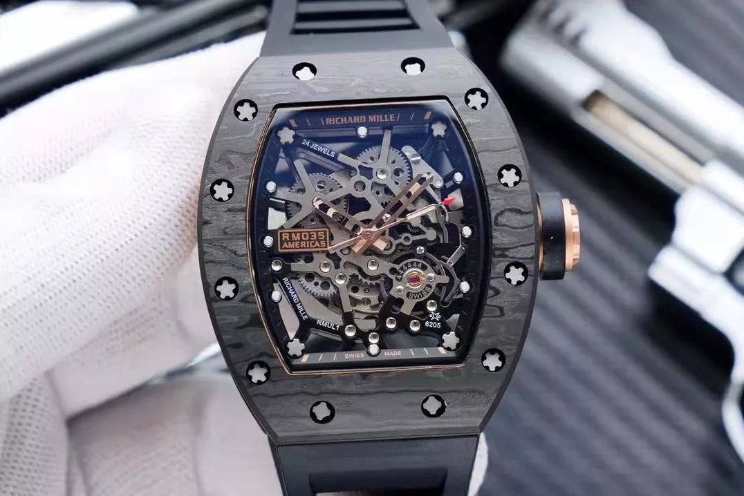 Black Rubber Strap Watch V836259