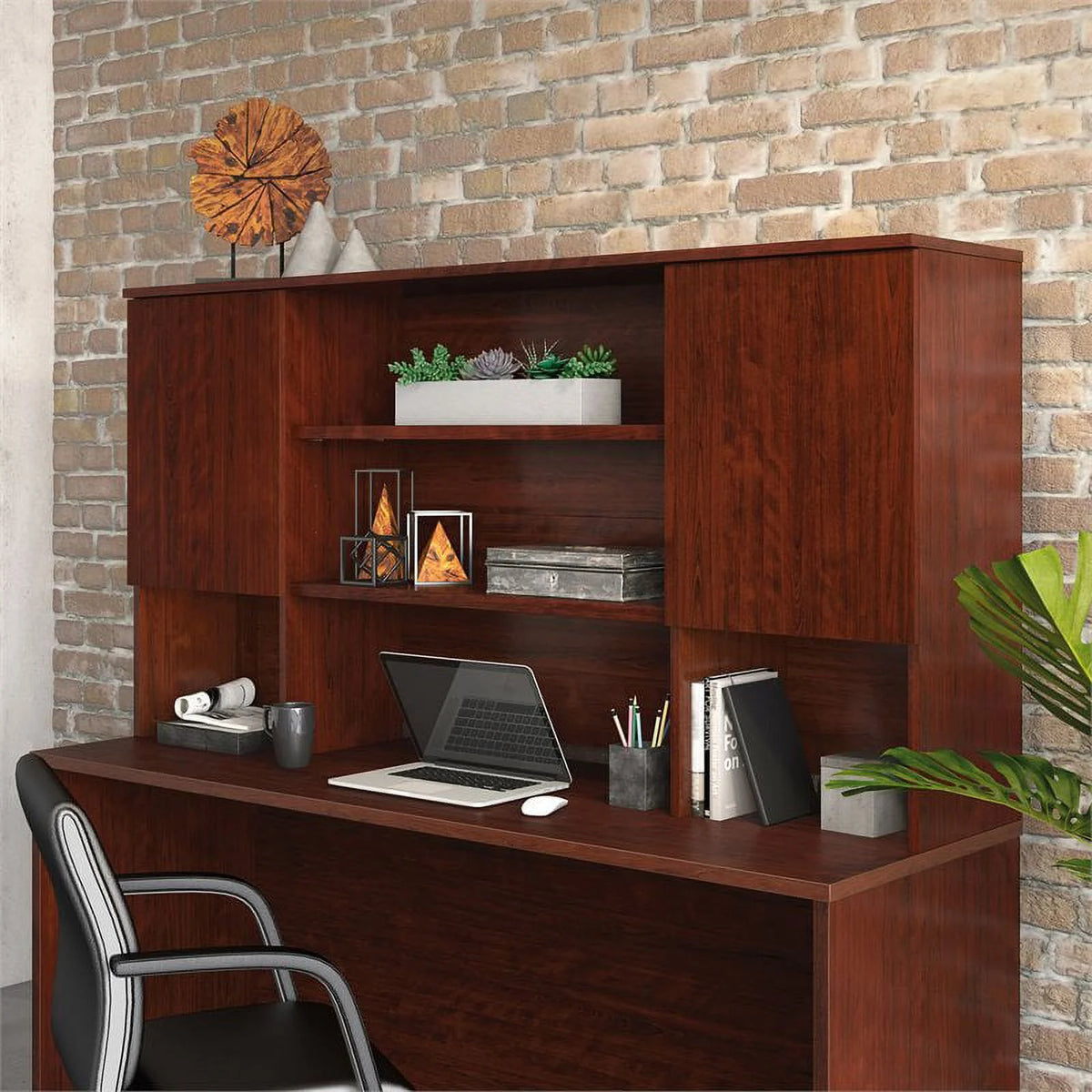 72" Engineered Wood Storage Hutch K72212