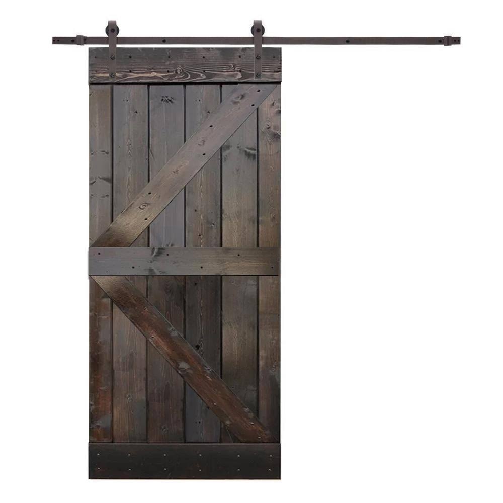 Knotty Pine Solid Wood Interior Barn Door Slab X62766