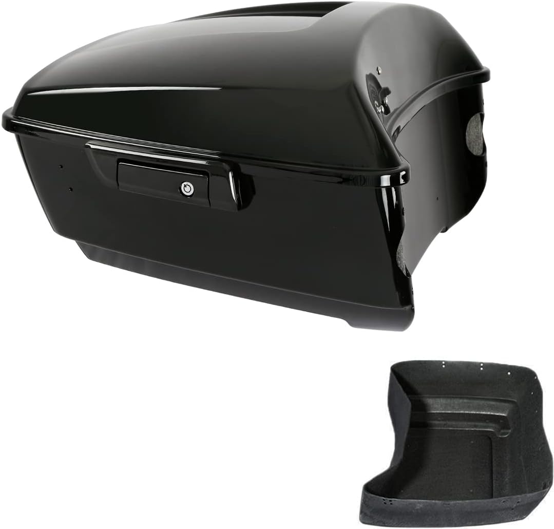 King Tour Pack Trunk with Carpet Liner Chrome Latch V325