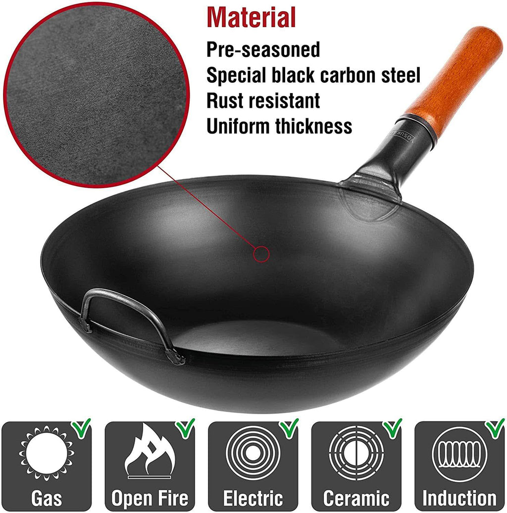 Carbon Steel Wok Pan F430