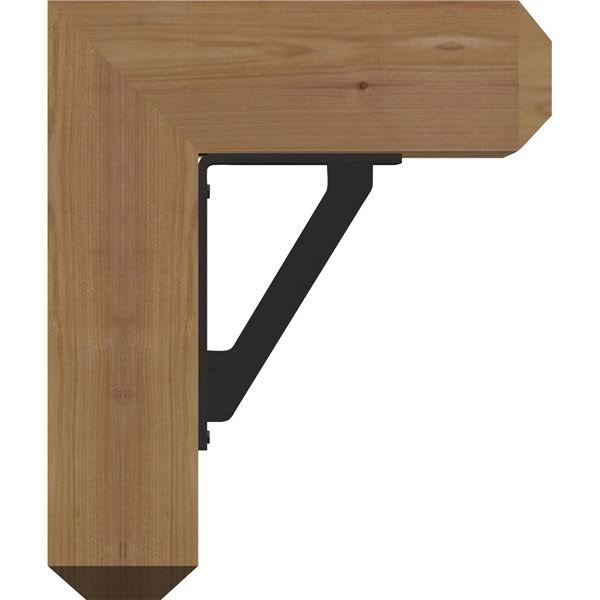 Traditional Craftsman Ironcrest Smooth Bracket, Western Red Cedar C3994