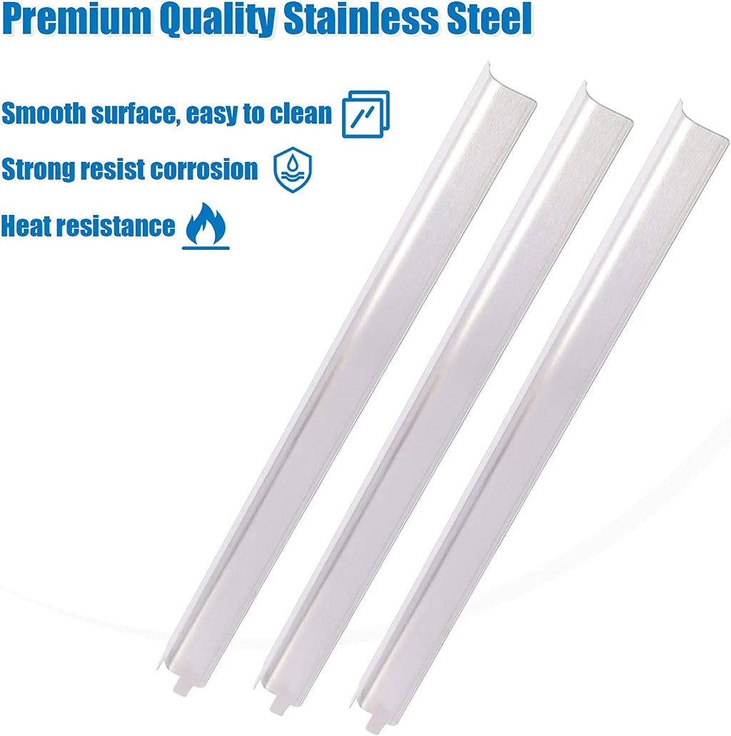 4 Pack Stainless Steel Heat Shields Tents for Gas Grill S7935