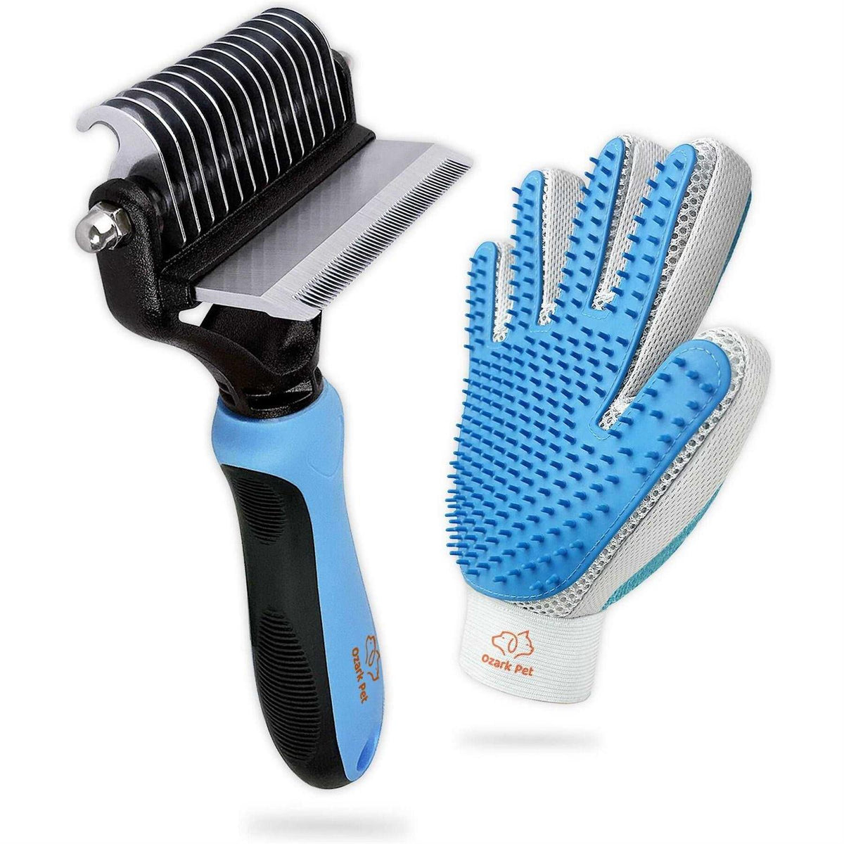 Dog and Cat Deshedding Brush and Shedding Glove H732225