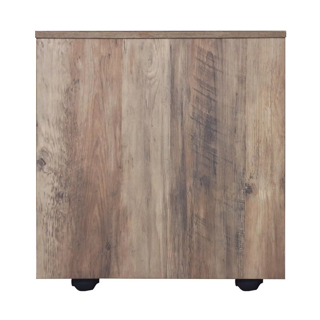 Rustic Oak Finish Mobile File Cabinet I674942