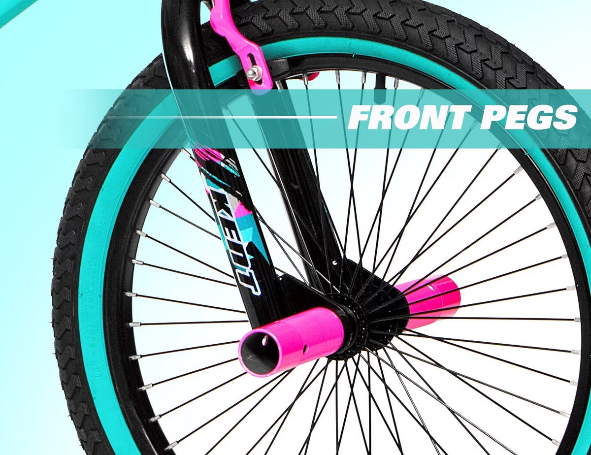 20 Girl's Black Aqua Bicycles E701560
