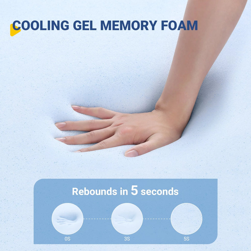 Queen Gel Memory Foam Pocket Spring Hybrid Mattress G559958