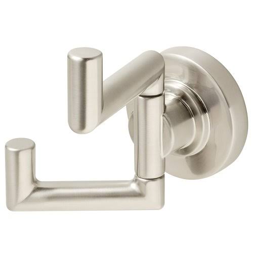 Brushed Nickel Double Robe Hook E995170