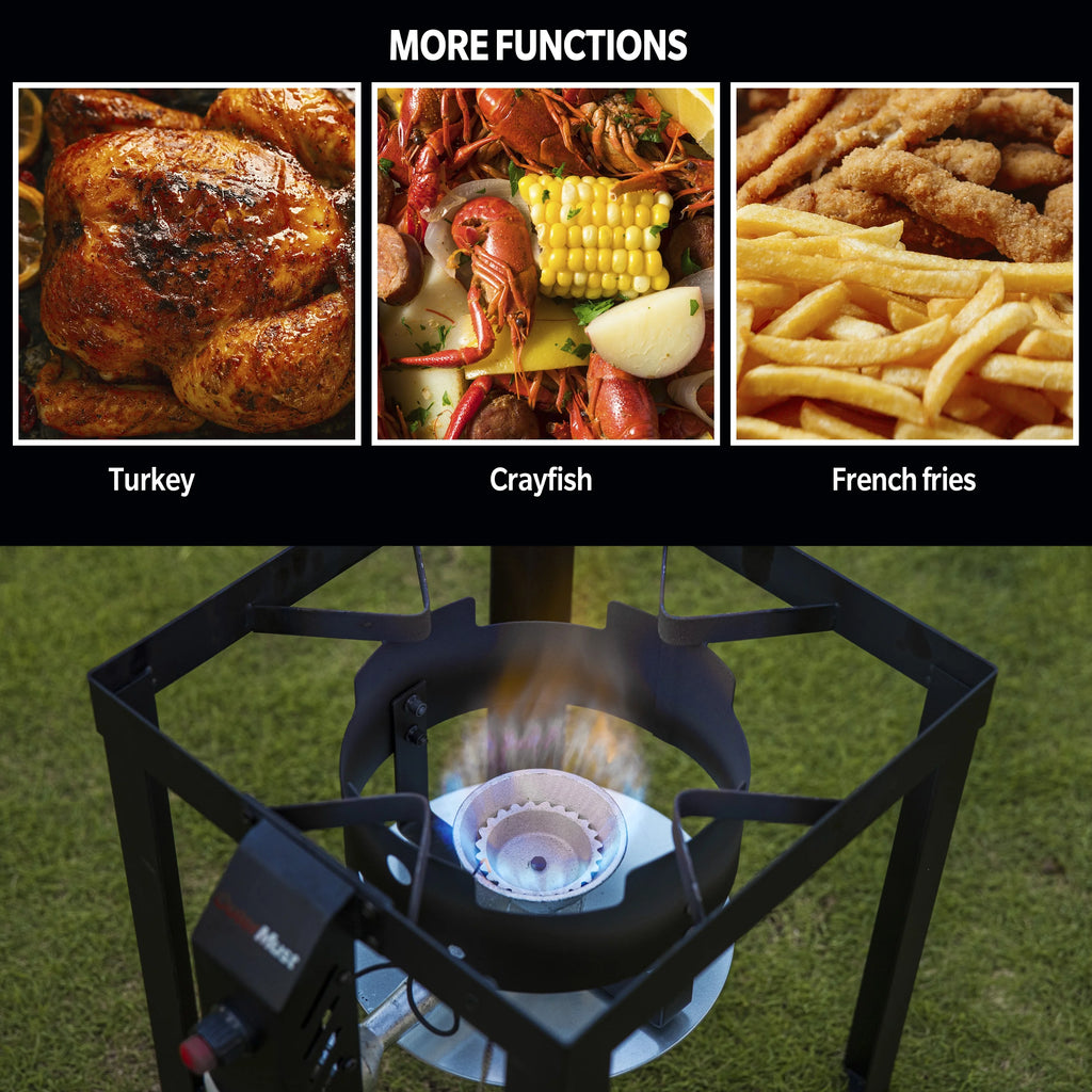 30 QT Turkey Fryer with Basket and Burner Set A55178