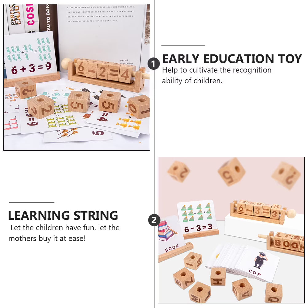 Wooden Learning String Toy Building Blocks L739